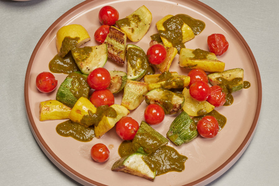 Roasted Summer Squash with Chimichurri&ndash;Our Place