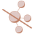 A stylized graphic of five connected circles with a diagonal line crossing through the central circle, on a light background.