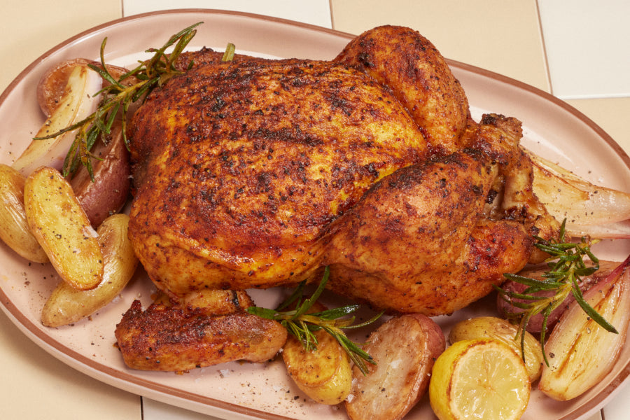 Whole Roasted Chicken Recipe | Easy Recipe