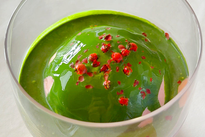 Strawberry Matcha Affogato