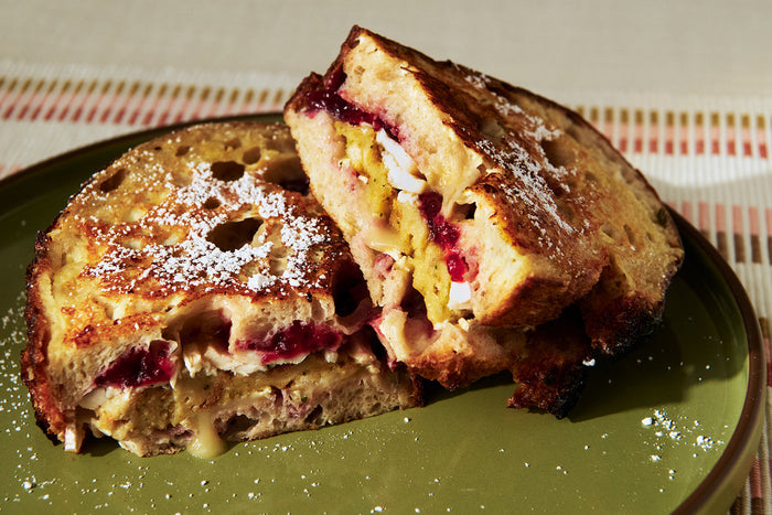 Holiday Leftover Monte Cristo with Brie and Cranberry