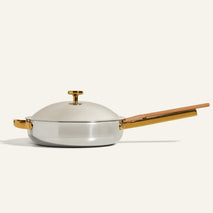 Titanium Always Pan Pro-Beechwood Spatula / Chrome/Gold