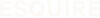 Translation missing: en.The word “ESQUIRE” appears in large, faint white capital letters against a white background