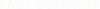 Translation missing: en.The image displays the words FAST COMPANY in large, faint white capital letters against a white background