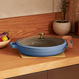 Ceramic Nonstick Dual Handle Always Pan 32 cm-Steam-hover