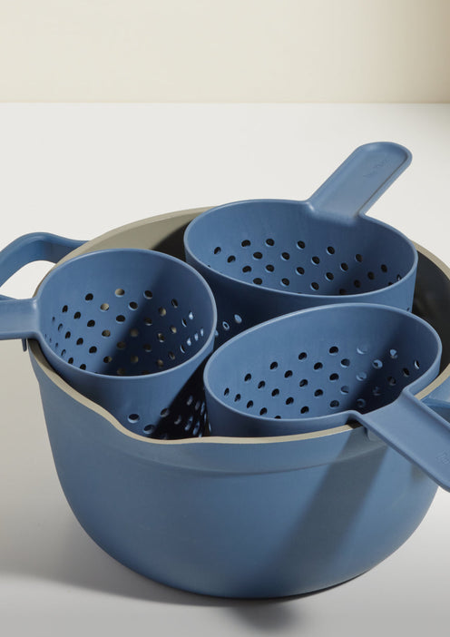 blue salt cooker cups  + blue salt perfect pot