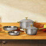 Titanium Pro Cookware Set-Chrome-hover