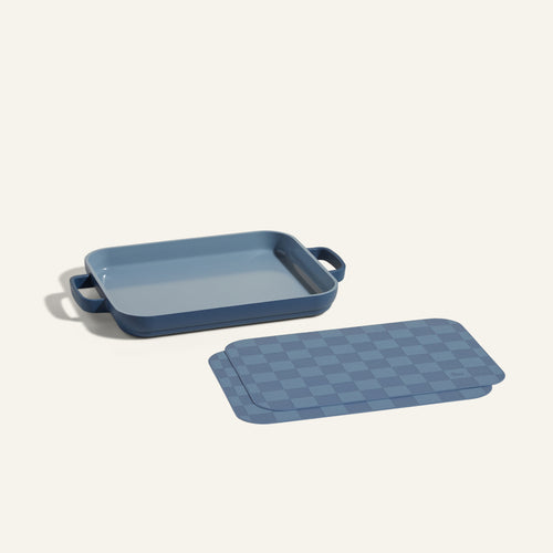 Mini Griddle Pan + Mini Oven Mats-Blue Salt
