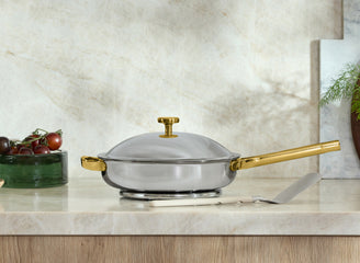 gold titanium always pan pro on counter