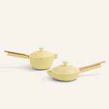 yellow mini cookware